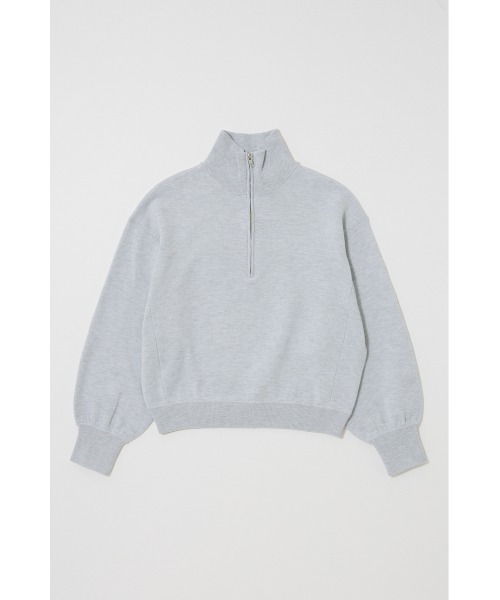 MOUSSY（マウジー）の「SWEAT LIKE HALF ZIP ニット（ニット/セーター・レディース・杢グレー/ライトイエロー/ネイビー・FREE）」の21枚目の写真