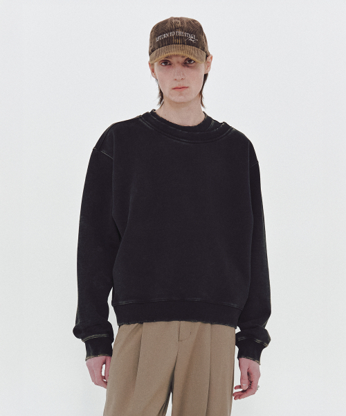 MMIC(エムエムアイシー)の「DUAL SWEATSHIRT (BLACK)(スウェット・メンズ・その他・M/L/XL)」の6枚目の写真