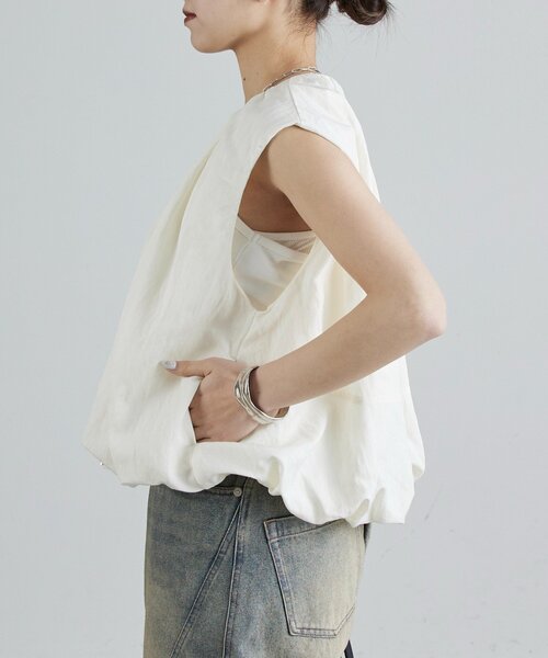 Lui's（ルイス）の「ダブルジップバルーンジレ（ベスト・レディース・アイボリー/ブラック・FREE）」の19枚目の写真