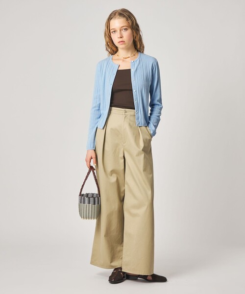 Steven Alan(スティーブンアラン)の「<Steven Alan>アイレット カーディガン(カーディガン/ボレロ・レディース・ブラック/ライトブルー/オフホワイト・FREE)」の4枚目の写真