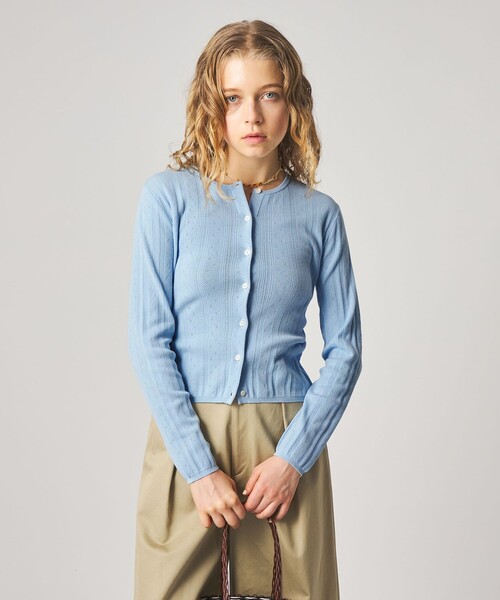 Steven Alan＞アイレット カーディガン（カーディガン/ボレロ