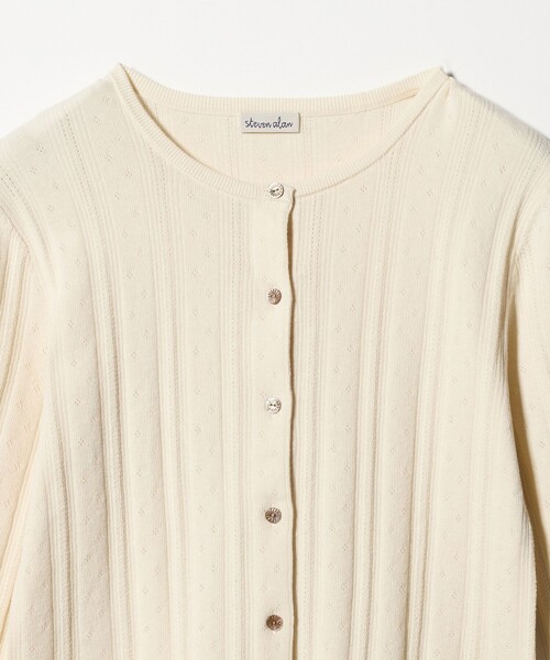 Steven Alan(スティーブンアラン)の「<Steven Alan>アイレット カーディガン(カーディガン/ボレロ・レディース・ブラック/ライトブルー/オフホワイト・FREE)」の18枚目の写真