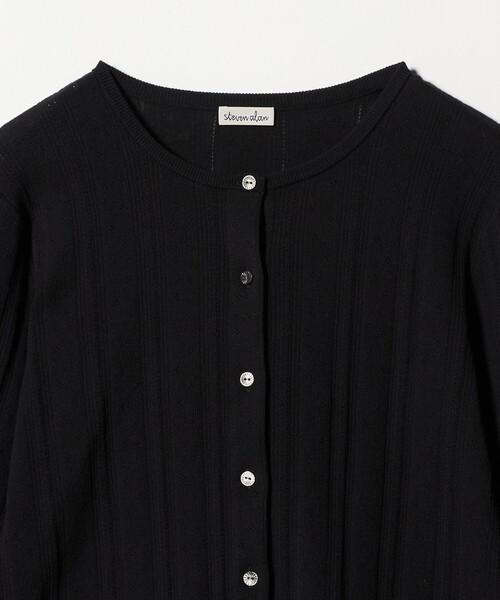 Steven Alan(スティーブンアラン)の「<Steven Alan>アイレット カーディガン(カーディガン/ボレロ・レディース・ブラック/ライトブルー/オフホワイト・FREE)」の22枚目の写真