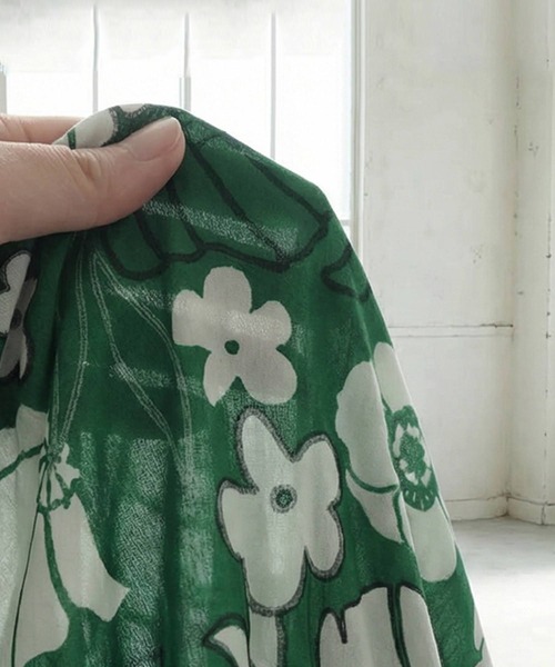 antiqua(アンティカ)の「花柄 ロング ワイドパンツ(その他パンツ・レディース・ブラックミックス/グリーン系その他・ONESIZE)」の15枚目の写真