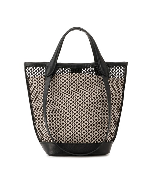 SALON adam et rope'（サロン アダム エ ロペ）の「【W S（ドゥーブル）】ダブルハンドルメッシュトート（トートバッグ・レディース・キャメル/ブラック・FREE）」の13枚目の写真