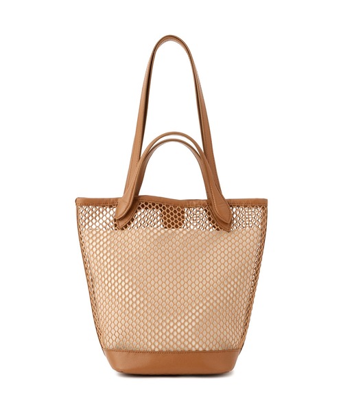 SALON adam et rope'（サロン アダム エ ロペ）の「【W S（ドゥーブル）】ダブルハンドルメッシュトート（トートバッグ・レディース・キャメル/ブラック・FREE）」の19枚目の写真