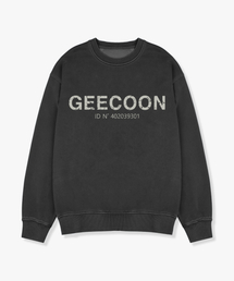 ピグメントダイシグネチャーロゴスウェットシャツ GEE257-106 チャコール