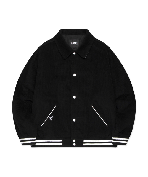 LMCの「CORDUROY VARSITY JACKET black(スタジャン・レディース・その他・S/M)」の1枚目の写真