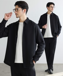 SPU（スプ）の「【防シワ・抗ピリング・接触冷感・ストレッチ・ウォッシャブル】 高機能フクレ二重織レギュラーカラーシャツ&ロングパンツ2点セットアップ（セットアップ）」