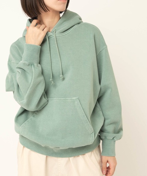 RNA-N（アールエヌエーエヌ）の「M2607 トンプキンピグメントフーディー（スウェット・レディース・ピンク/グリーン/ライトグレー・FREE）」の3枚目の写真