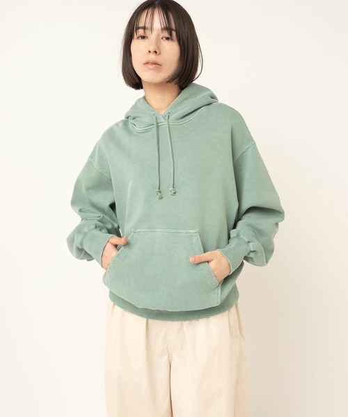 RNA-N（アールエヌエーエヌ）の「M2607 トンプキンピグメントフーディー（スウェット・レディース・ピンク/グリーン/ライトグレー・FREE）」の8枚目の写真