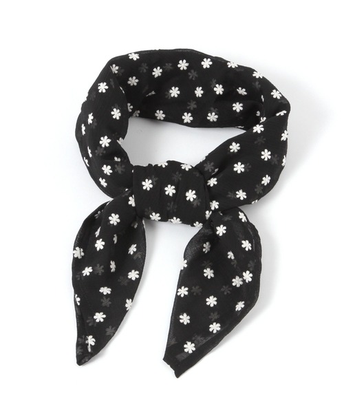 niko and...(ニコアンド)の「オリジナルアソート生地スカーフ(ストール/ショール・レディース・その他1/ブラック/オフホワイト/その他2・0)」の4枚目の写真