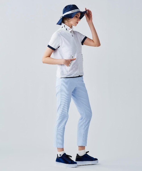 Picone CLUB(ピッコーネクラブ)の「トリコットメッシュ速乾ジップベスト(ベスト・レディース・ホワイト/ブラック/カーキ・9号/11号/13号)」の17枚目の写真