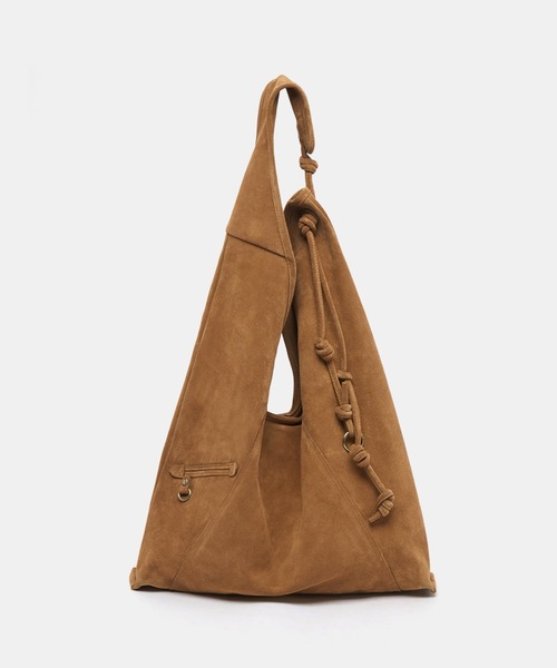 Archivepke（アーカイブエプク）の「Archivepke/アーカイブエプク Knotted layer bag スエード シープスキン ショッパーバッグ ショルダーバッグ 2026年春夏（ショルダーバッグ・レディース・ブラウン/ライトブラウン/クリーム・FREE）」の6枚目の写真