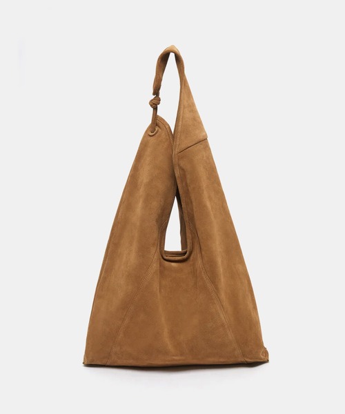 Archivepke（アーカイブエプク）の「Archivepke/アーカイブエプク Knotted layer bag スエード シープスキン ショッパーバッグ ショルダーバッグ 2026年春夏（ショルダーバッグ・レディース・ブラウン/ライトブラウン/クリーム・FREE）」の8枚目の写真
