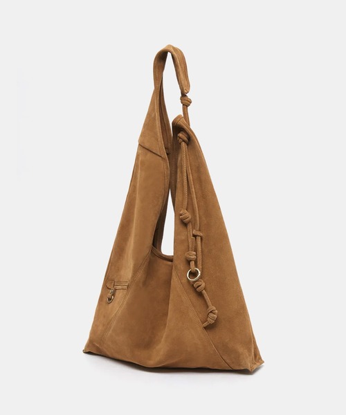Archivepke（アーカイブエプク）の「Archivepke/アーカイブエプク Knotted layer bag スエード シープスキン ショッパーバッグ ショルダーバッグ 2026年春夏（ショルダーバッグ・レディース・ブラウン/ライトブラウン/クリーム・FREE）」の7枚目の写真