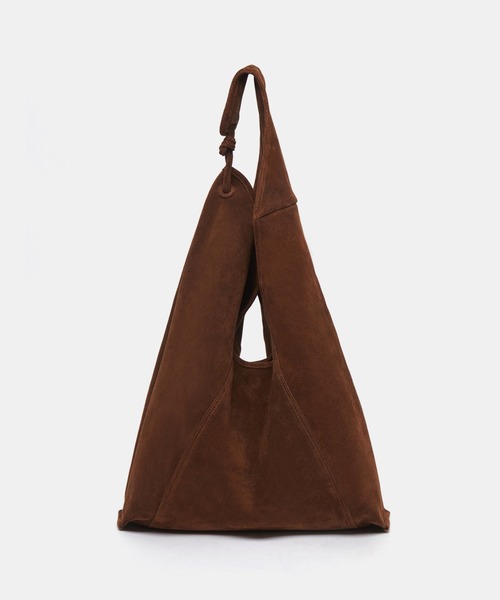 Archivepke（アーカイブエプク）の「Archivepke/アーカイブエプク Knotted layer bag スエード シープスキン ショッパーバッグ ショルダーバッグ 2026年春夏（ショルダーバッグ・レディース・ブラウン/ライトブラウン/クリーム・FREE）」の5枚目の写真