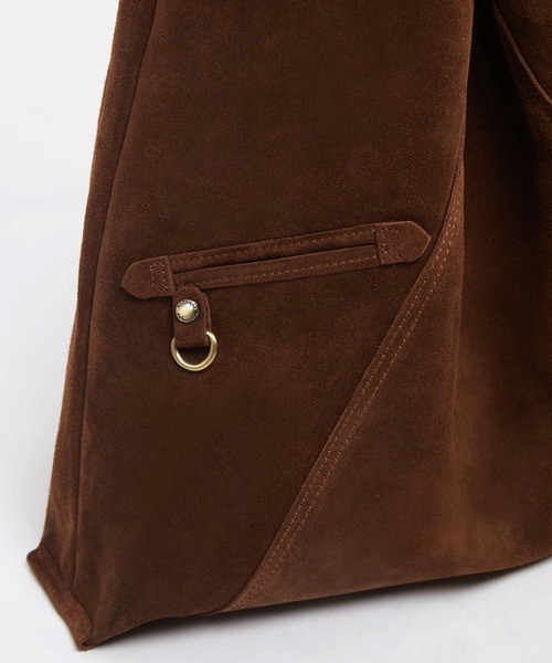 Archivepke（アーカイブエプク）の「Archivepke/アーカイブエプク Knotted layer bag スエード シープスキン ショッパーバッグ ショルダーバッグ 2026年春夏（ショルダーバッグ・レディース・ブラウン/ライトブラウン/クリーム・FREE）」の15枚目の写真