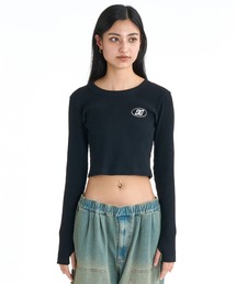 DC SHOES ウィメンズ 26 WS TELECO SHORT L クロップド丈 ロンT 長袖Tシャツ【2026年春夏モデル】/ショート丈