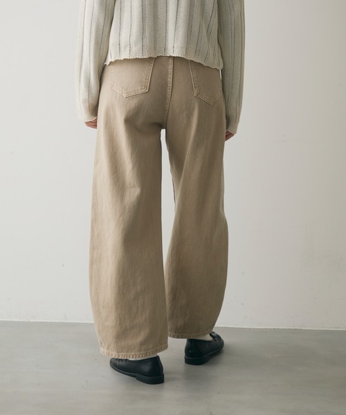 full/fill.（フルフィル）の「line accent volume denim pants / ラインアクセントボリュームデニムPT（デニムパンツ・レディース・ブラック/ベージュ・FREE）」の10枚目の写真
