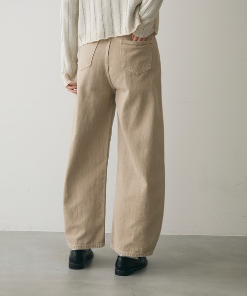full/fill.（フルフィル）の「line accent volume denim pants / ラインアクセントボリュームデニムPT（デニムパンツ・レディース・ブラック/ベージュ・FREE）」の11枚目の写真