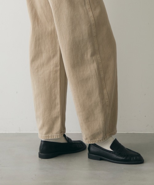 full/fill.（フルフィル）の「line accent volume denim pants / ラインアクセントボリュームデニムPT（デニムパンツ・レディース・ブラック/ベージュ・FREE）」の12枚目の写真
