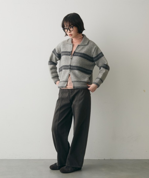 full/fill.（フルフィル）の「line accent volume denim pants / ラインアクセントボリュームデニムPT（デニムパンツ・レディース・ブラック/ベージュ・FREE）」の15枚目の写真