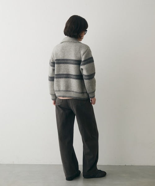 full/fill.（フルフィル）の「line accent volume denim pants / ラインアクセントボリュームデニムPT（デニムパンツ・レディース・ブラック/ベージュ・FREE）」の17枚目の写真