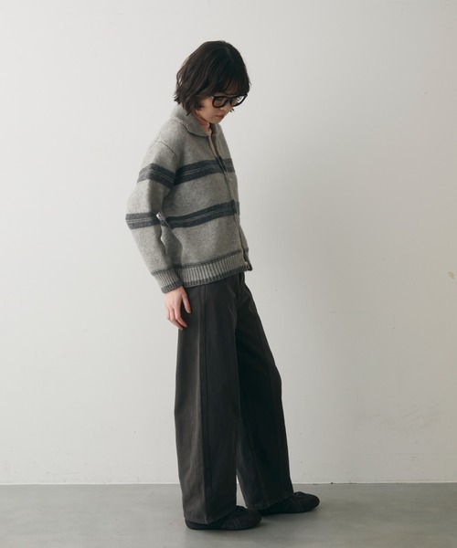 full/fill.（フルフィル）の「line accent volume denim pants / ラインアクセントボリュームデニムPT（デニムパンツ・レディース・ブラック/ベージュ・FREE）」の19枚目の写真