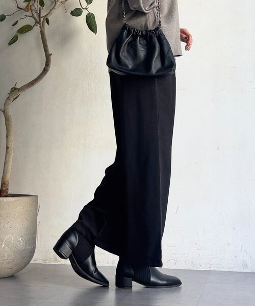 un dix cors（アンディコール）の「ワッシャーワイドパンツ（その他パンツ・レディース・ネイビー/オフホワイト/ブラック・FREE）」の18枚目の写真