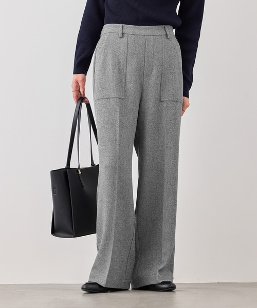 ROPE' PICNIC（ロペピクニック）の「ベイカーワイドパンツ/UVカット・防シワ（その他パンツ・レディース・グレー/ブラック・S/M/L）」の2枚目の写真