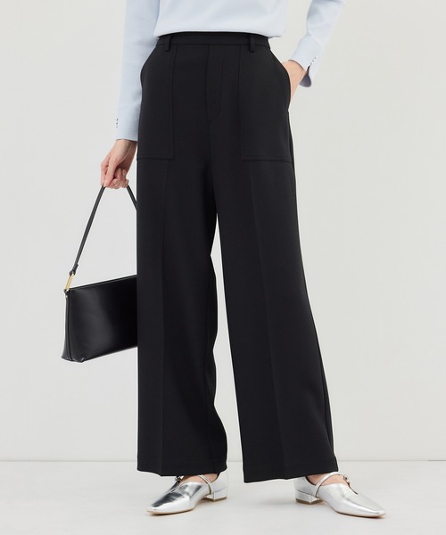 ROPE' PICNIC（ロペピクニック）の「ベイカーワイドパンツ/UVカット・防シワ（その他パンツ・レディース・グレー/ブラック・S/M/L）」の5枚目の写真