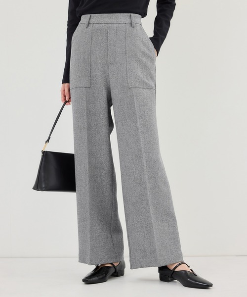 ROPE' PICNIC（ロペピクニック）の「ベイカーワイドパンツ/UVカット・防シワ（その他パンツ・レディース・グレー/ブラック・S/M/L）」の20枚目の写真