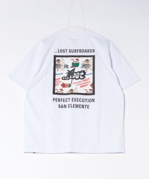 lost（ロスト）の「lost/ロスト 水着 ラッシュガード 半袖 Tシャツ UVカット 速乾 ストレッチ 水陸両用 LM6S-4304（Tシャツ/カットソー・メンズ・ホワイト/ブラック/ベージュ・L/M/XL）」の4枚目の写真