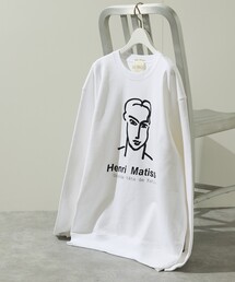 ABAHOUSE | 【Henri Matisse / アンリ・マティス】ラインアート グラフィック クルーネック スウェット / エコバッグ付き(スウェット)