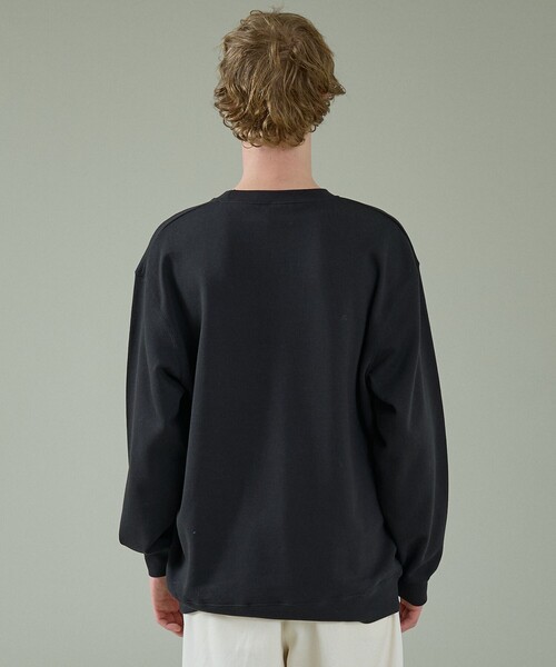 ABAHOUSE（アバハウス）の「【Henri Matisse / アンリ・マティス】ラインアート グラフィック クルーネック スウェット / エコバッグ付き（スウェット・メンズ・ブラック/ホワイト・48/46）」の11枚目の写真