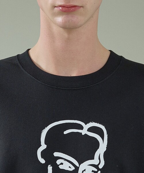 ABAHOUSE（アバハウス）の「【Henri Matisse / アンリ・マティス】ラインアート グラフィック クルーネック スウェット / エコバッグ付き（スウェット・メンズ・ブラック/ホワイト・48/46）」の10枚目の写真