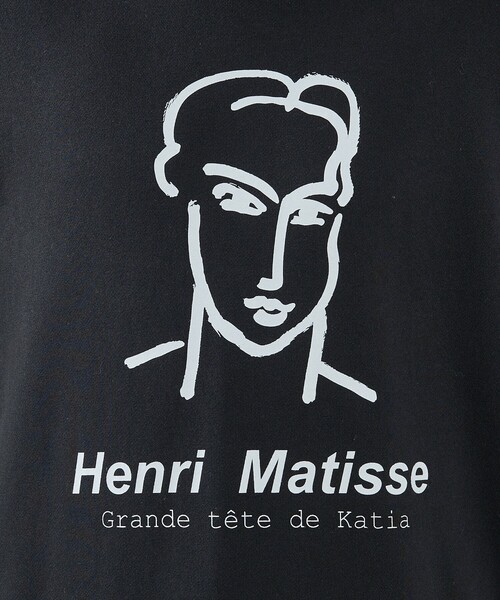 ABAHOUSE（アバハウス）の「【Henri Matisse / アンリ・マティス】ラインアート グラフィック クルーネック スウェット / エコバッグ付き（スウェット・メンズ・ブラック/ホワイト・48/46）」の8枚目の写真