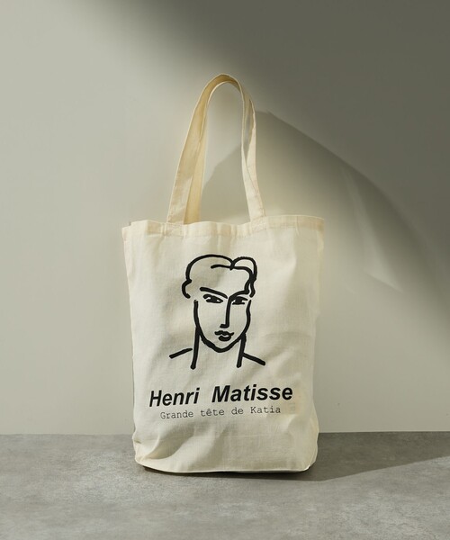 ABAHOUSE（アバハウス）の「【Henri Matisse / アンリ・マティス】ラインアート グラフィック クルーネック スウェット / エコバッグ付き（スウェット・メンズ・ブラック/ホワイト・48/46）」の4枚目の写真