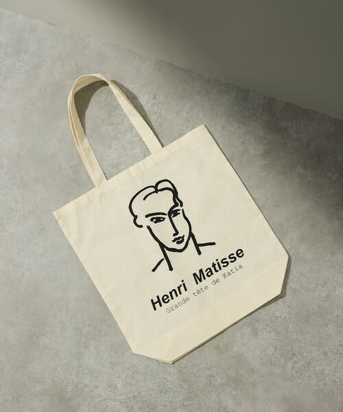 ABAHOUSE（アバハウス）の「【Henri Matisse / アンリ・マティス】ラインアート グラフィック クルーネック スウェット / エコバッグ付き（スウェット・メンズ・ブラック/ホワイト・48/46）」の3枚目の写真