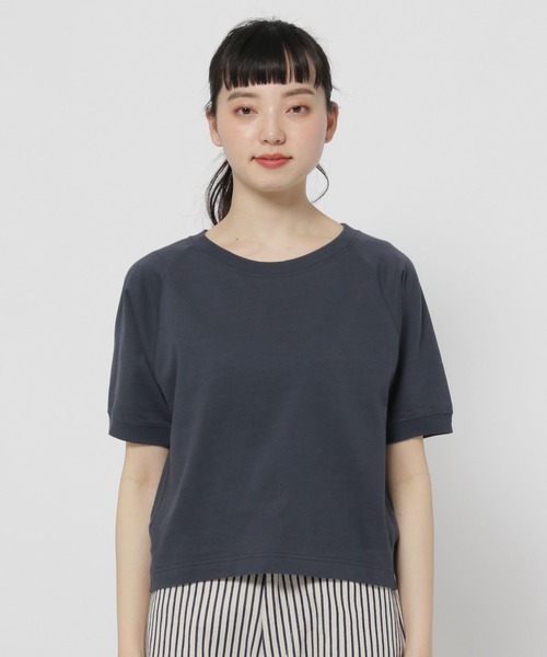 niko and...（ニコアンド）の「ラグランミニ裏毛プルオーバー（Tシャツ/カットソー・レディース・ネイビー/ピンク/オフホワイト/グレー・MEDIUM/LARGE）」の16枚目の写真