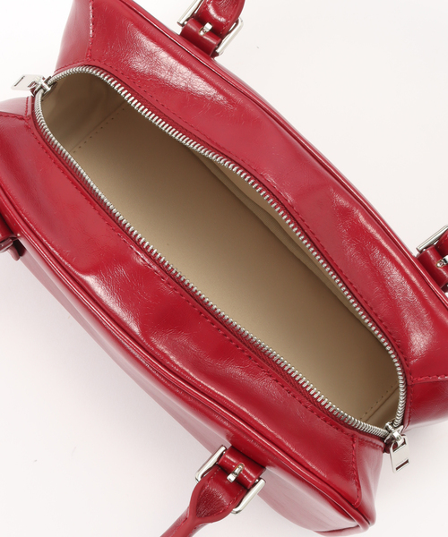 STANDOIL（スタンドオイル）の「【Geek Office / ギークオフィス】STAND OIL / Square Bowling Bag（ボストンバッグ・レディース・ボルドー・FREE）」の5枚目の写真