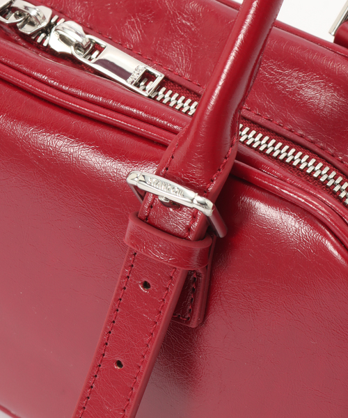 STANDOIL（スタンドオイル）の「【Geek Office / ギークオフィス】STAND OIL / Square Bowling Bag（ボストンバッグ・レディース・ボルドー・FREE）」の12枚目の写真