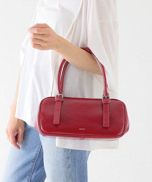 STANDOIL（スタンドオイル）の「【Geek Office / ギークオフィス】STAND OIL / Square Bowling Bag（ボストンバッグ・レディース・ボルドー・FREE）」の17枚目の写真