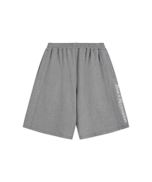 SWEAT MIDI SHORTS - GREY