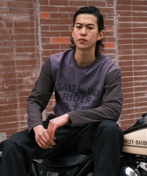VDR（ブイディアール）の「SALT WIND RIDER LONG SLEEVES [Vintage Purple]（Tシャツ/カットソー・メンズ・その他・MEDIUM/LARGE/X-LARGE）」の2枚目の写真