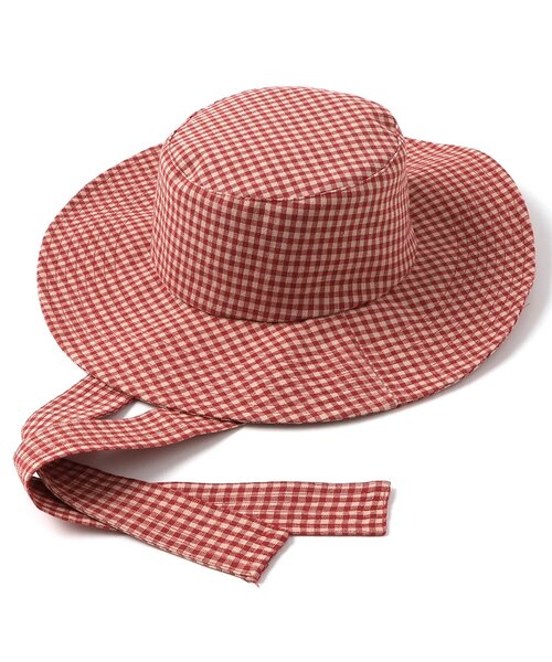 BREEZE（ブリーズ）の「【リンク】ギンガムチェックハット（ハット・キッズ・ブラック/レッド・56/52/50/54）」の9枚目の写真
