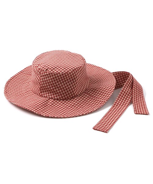 BREEZE（ブリーズ）の「【リンク】ギンガムチェックハット（ハット・キッズ・ブラック/レッド・56/52/50/54）」の11枚目の写真