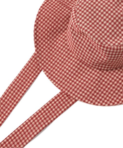 BREEZE（ブリーズ）の「【リンク】ギンガムチェックハット（ハット・キッズ・ブラック/レッド・56/52/50/54）」の12枚目の写真