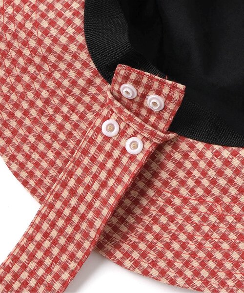 BREEZE（ブリーズ）の「【リンク】ギンガムチェックハット（ハット・キッズ・ブラック/レッド・56/52/50/54）」の14枚目の写真